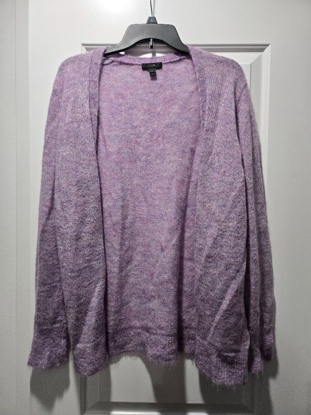 J.Crew Purple Kid Mohair Cardigan Sweater M